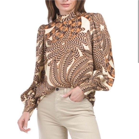 NWT Farm Rio Yawanawa Banana Lenzing Evovero Vanahu blouse - Picture 6 of 15